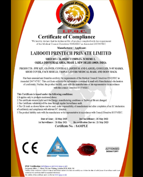 Certificate of Compliance CE