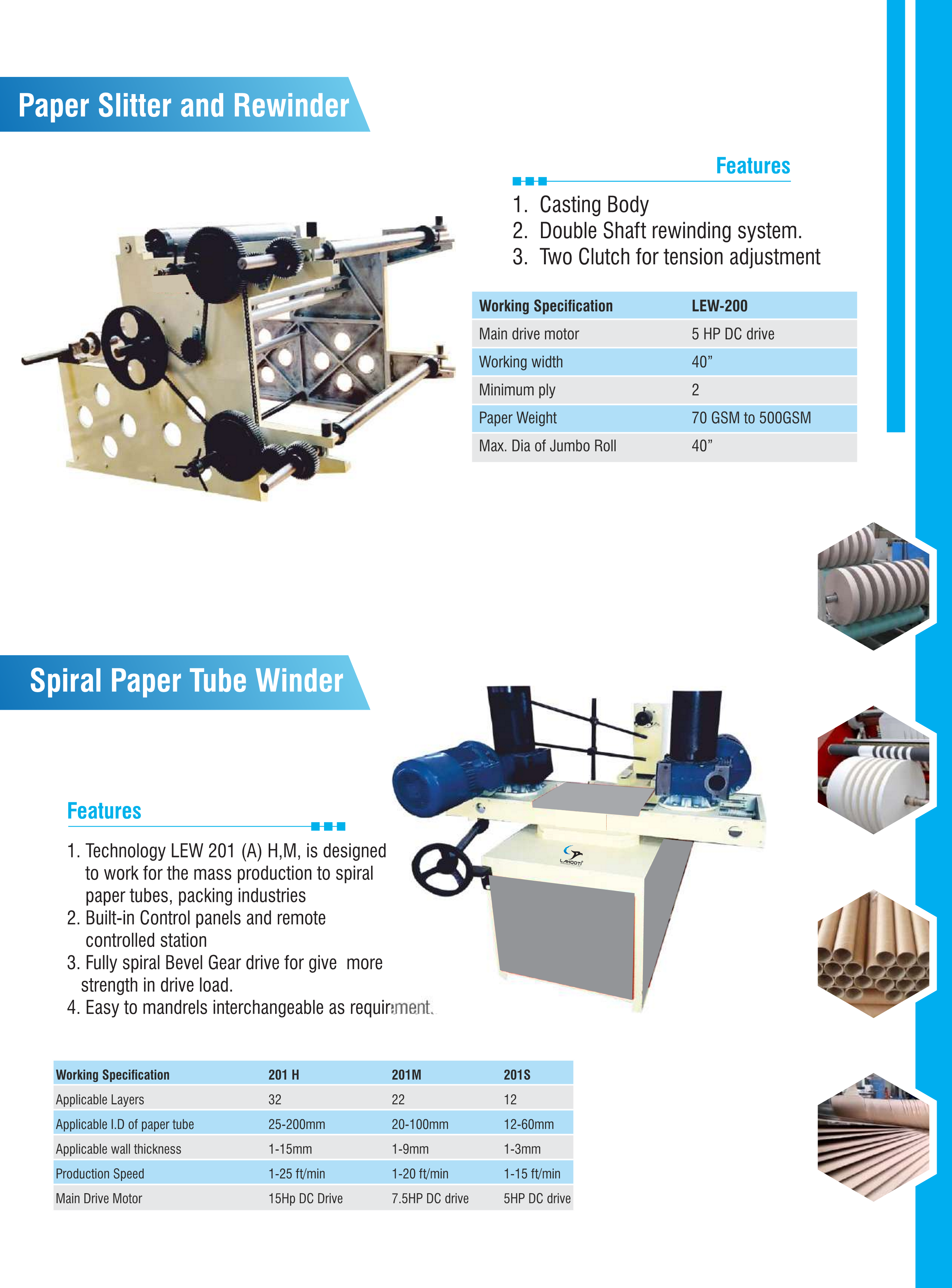 Spiral Core Making Machine